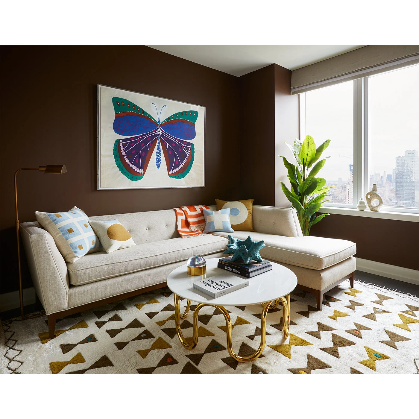 555Tenth_4_3a60147c-dca0-48ce-8bda-dcfa188a9033.jpg Jonathan Adler Print Paule Marrot, Butterfly Blue