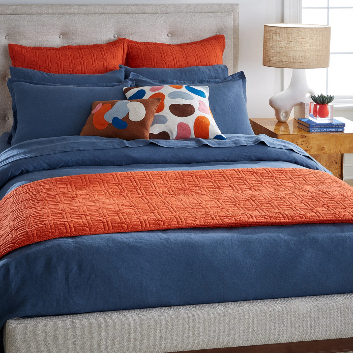 BD21_Linen_Lampert_Indigo_Duvet_Indigo_Sheets_b.jpg Jonathan Adler Everywhere Cotton Quilt Bestsellers