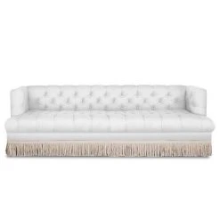 Jonathan Adler Baxter T-Arm Sofa With Bullion Fringe 11 Jonathan Adler Baxter T-Arm Sofa With Bullion Fringe