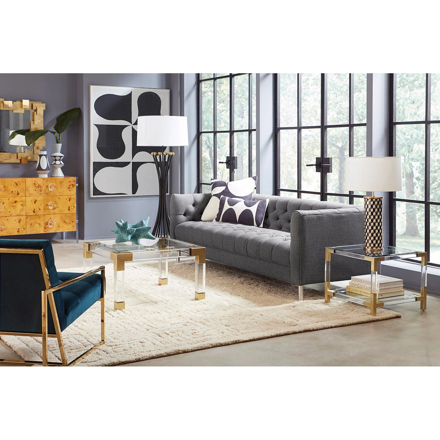 FA19_BaxterSofa_Goldfinger_cbeea655-f0d3-47b5-84da-1099e8b2aad2.jpg Jonathan Adler Floor Lamps Biarritz Floor Lamp