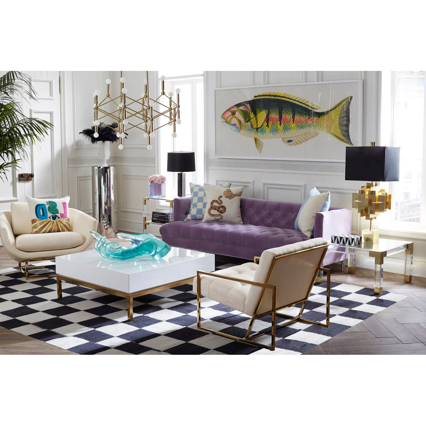 FA19_BaxterSofa_VeniceAmethyst_a961d72b-da8a-46c5-9c8f-a21b7650f0d8.jpg Jonathan Adler Decorative Objets Giant Acrylic Hand Bowl