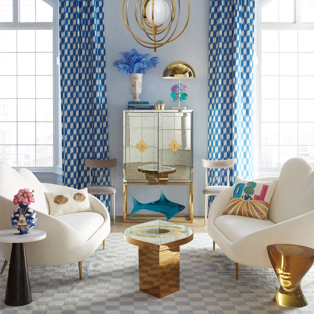 FA19_DelphineBar_EtherSettee_3e0a8594-3891-4daf-ab6d-1646e71c5bbc.jpg Jonathan Adler Textured & Embellished LSD Beaded Pillow