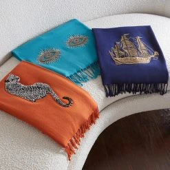 Jonathan Adler Muse Eyes Embellished Throw All Décor 4 Jonathan Adler Muse Eyes Embellished Throw All Décor