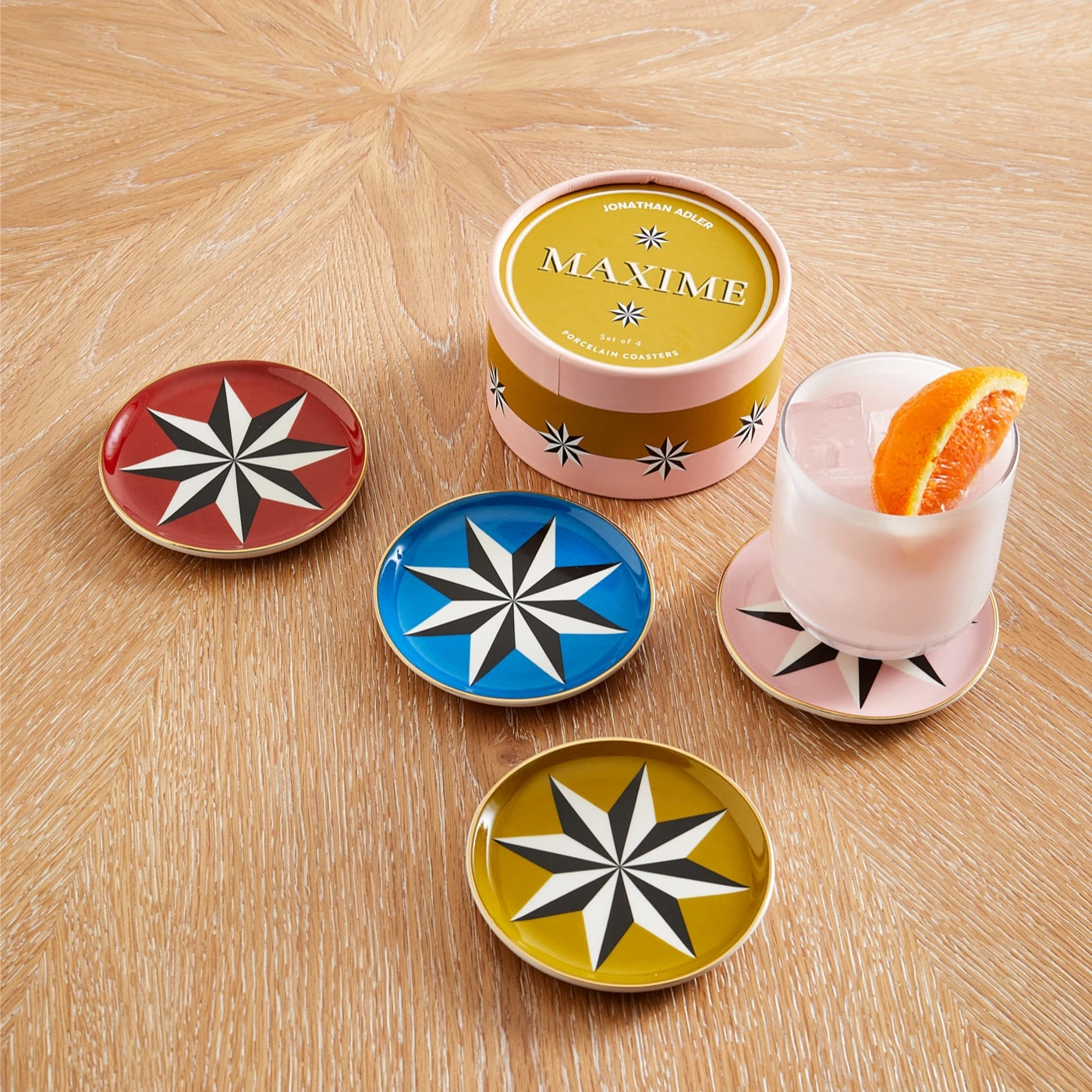 FA21_Maxime_Coasters.jpg Jonathan Adler Maxime Star Coasters Serveware & Mugs