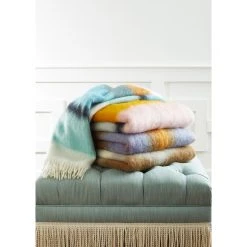 Jonathan Adler Stripe Mohair Throw