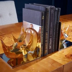 Jonathan Adler Rhino Bookends Books & Bookends