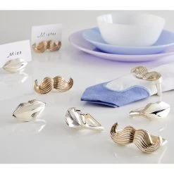 Jonathan Adler Silver-Plated Muse Napkin Rings