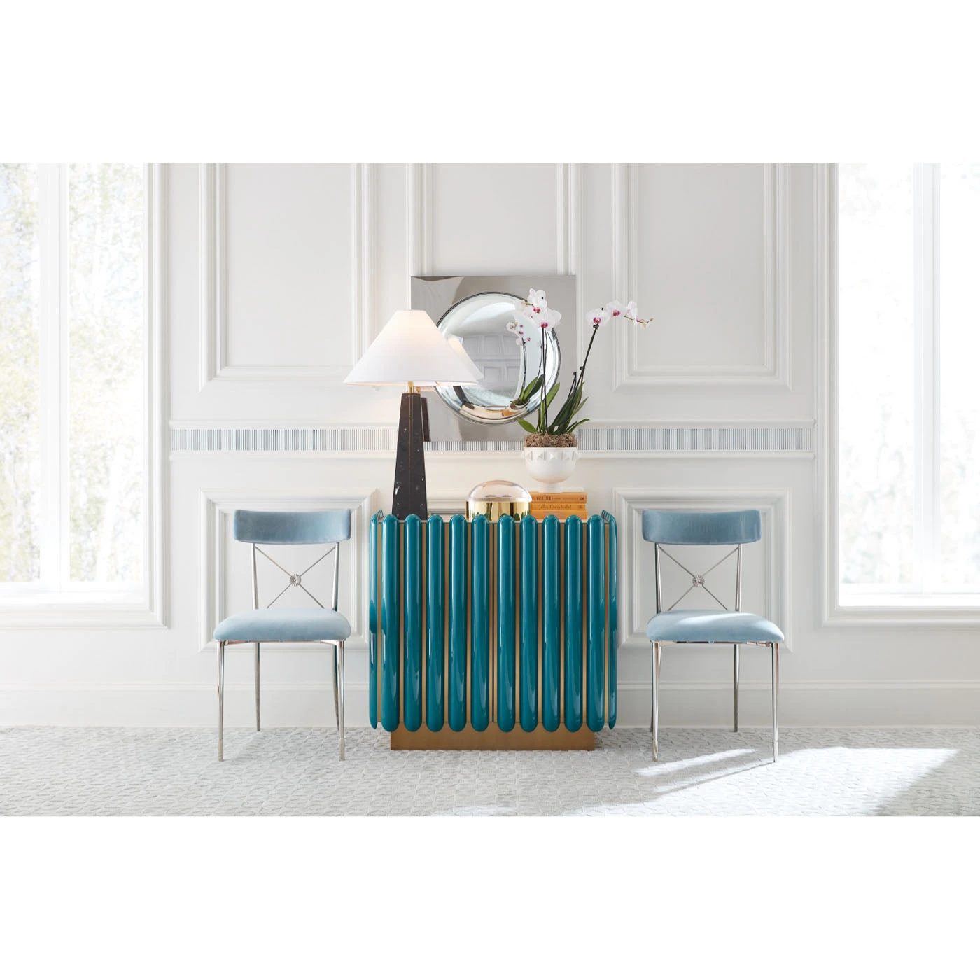 HO21_Kiki_Cabinet_Rider_Dining-Chairs.jpg Jonathan Adler New Lighting Prisma Table Lamp