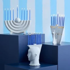 Jonathan Adler Peacock Menorah All Pottery
