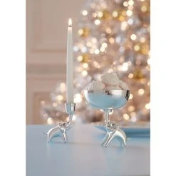 Jonathan Adler Silver-Plated Elephant Candle Holder
