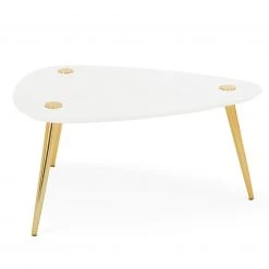 Jonathan Adler Large Marble Triangle Table