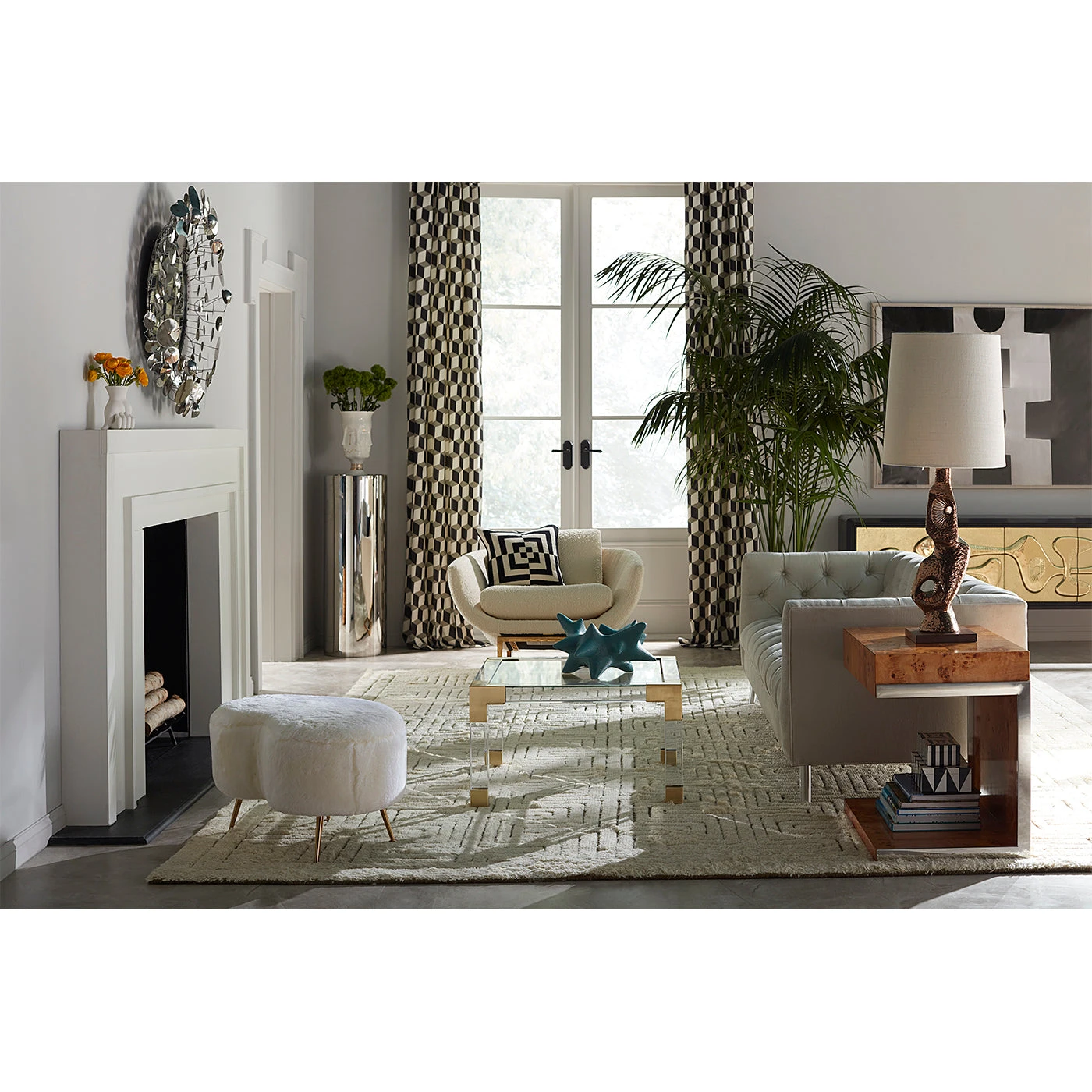 SP20_Baxter_Sofa_3df415c3-9e65-4205-a6b1-c3a4862f1524.jpg Jonathan Adler Bond Cantilevered Side Table Side & Accent Tables