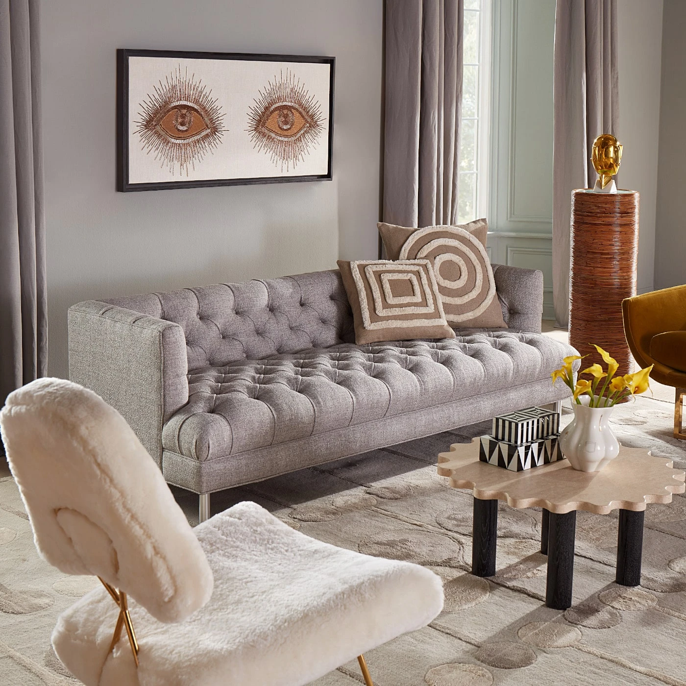 SP21_Baxter_T-Arm_Sofa_Silver_c64cf873-6205-4e29-a093-02c559001b58.jpg Jonathan Adler Eyes Beaded Wall Art All Décor
