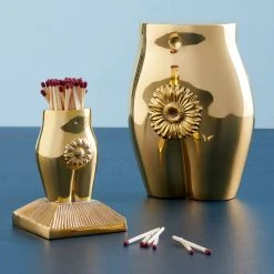 Jonathan Adler All Décor Brass Edie Match Strike