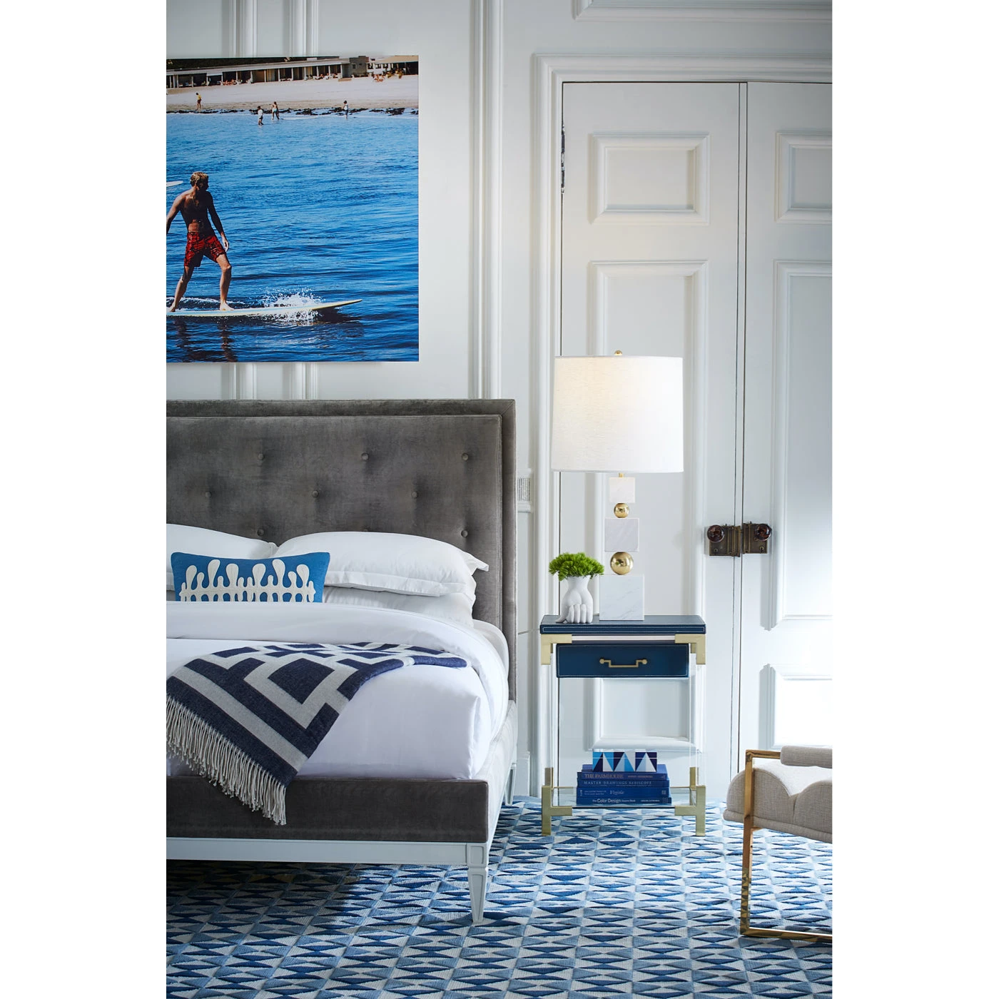 SP21_Lampert_Bed_Jacques_EndTable_baed30aa-ca8d-458c-a900-cbd8df267351.jpg Jonathan Adler Lampert Queen Bed Beds & Headboards