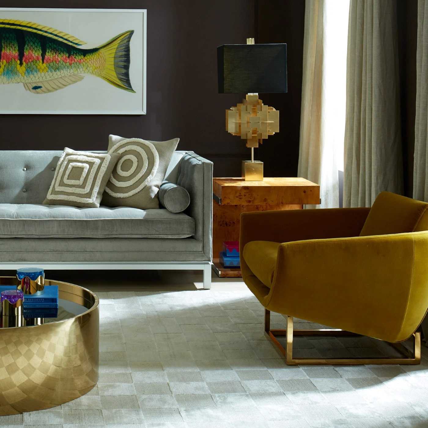 SP21_Lampert_Grand_Sofa_Beaumont_Chair_1_8243c7f8-d7c2-4eb7-bd38-2569a13adaec.jpg Jonathan Adler Pimlico Bullseye Pillow All Décor
