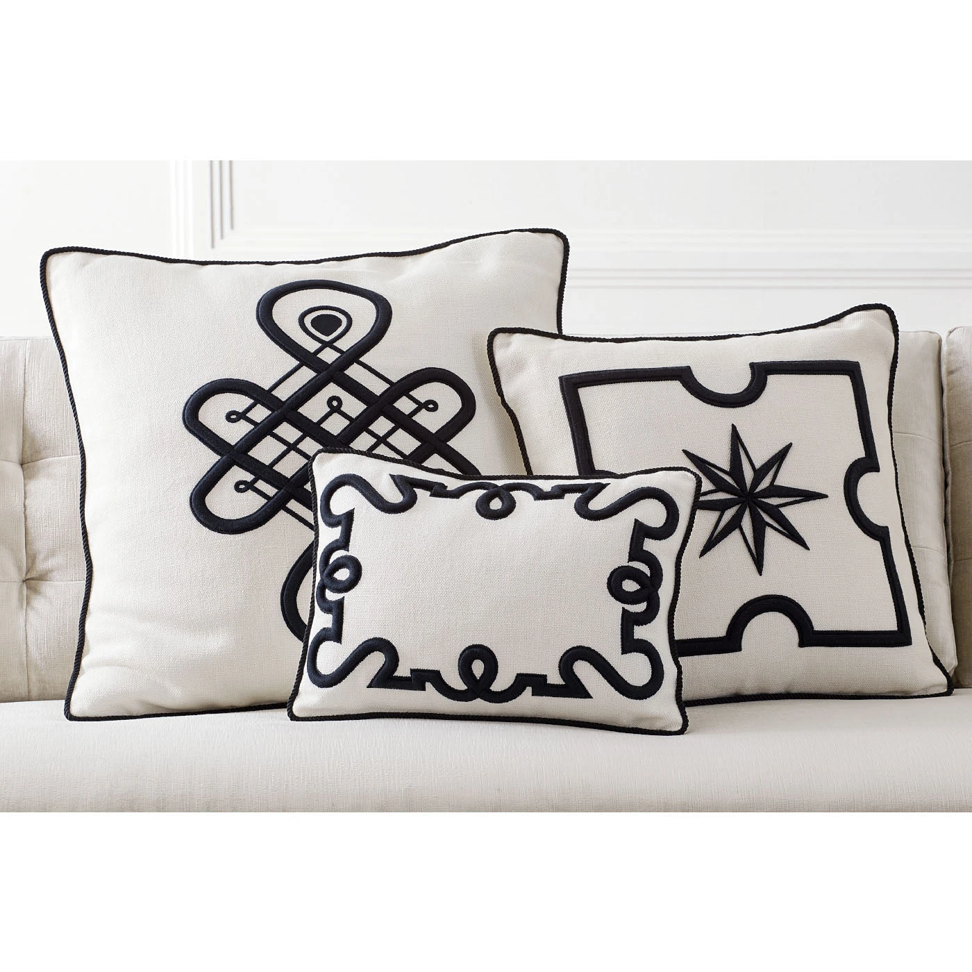 SP21_Maxime_Pillow_Collection_2dde070c-5ef9-4f7c-b986-ae49ad72c50e.jpg Jonathan Adler All Décor Maxime Emblem Pillow
