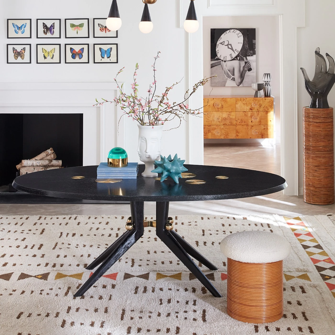 SP21_Trocadero_DiningTable_Riviera_Tuffet_1_b206d287-873b-4082-b74f-ccfc497f443c.jpg Jonathan Adler Hubbard Butterfly, Small: 137 Print