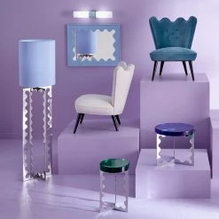 Jonathan Adler Short Ripple Accent Table