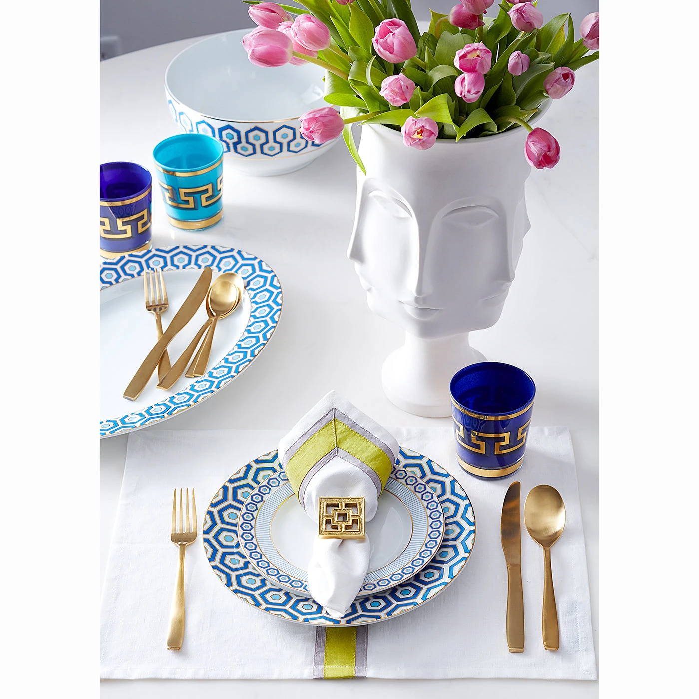 Web_FA16_NewportTabletop_Overhead_3718b937-da13-4b68-a426-8a6aedb7e2dc.jpg Jonathan Adler Newport Serving Platter Serveware & Mugs