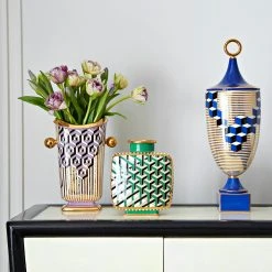 Jonathan Adler Versailles Cube Urn Vases