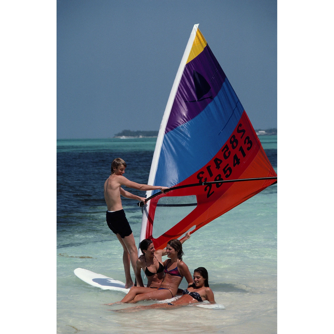 aarons_BahamasWindsurfing.jpg Jonathan Adler Slim Aarons “Bahamas Windsurfing” Photograph