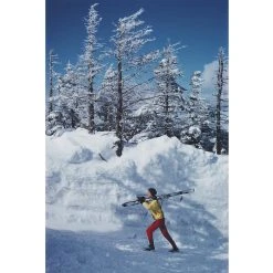 Jonathan Adler Slim Aarons “Skier In Vermont” Photograph