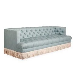 Jonathan Adler Baxter T-Arm Sofa With Bullion Fringe 9 Jonathan Adler Baxter T-Arm Sofa With Bullion Fringe
