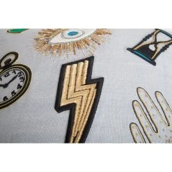 Jonathan Adler Bijoux Scatter Pillow Textured & Embellished