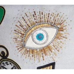 Jonathan Adler Bijoux Scatter Pillow Textured & Embellished