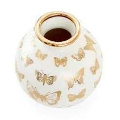 Jonathan Adler Vases Botanist Butterfly Round Vase