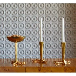 Jonathan Adler Brass Talon Candle Holder Bundle