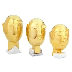 Jonathan Adler Decorative Objets Medium Metropolis Brass Sculpture