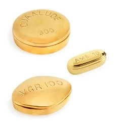 Jonathan Adler Brass Pill Box Bundle