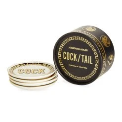 Jonathan Adler Serveware & Mugs Cock/Tail Coasters