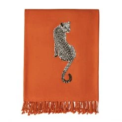 Jonathan Adler Leopard Embellished Throw All Décor