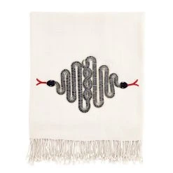 Jonathan Adler Snake Embellished Throw