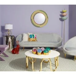 Jonathan Adler Harlequin Round Mirror