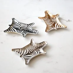 Jonathan Adler Zebra Stacking Dish Trio Bundle