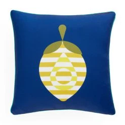 Jonathan Adler Fruit Stripe Reversible Outdoor Pillow
