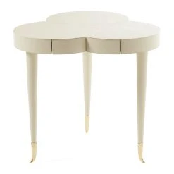 Jonathan Adler Flow Leather Trefoil Table New Furniture