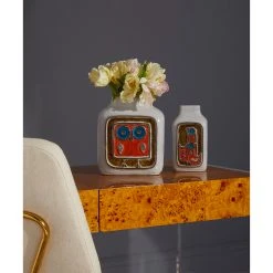 Jonathan Adler Glass Menagerie Owl Vase 4 Jonathan Adler Glass Menagerie Owl Vase