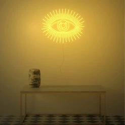 Jonathan Adler Golden Eye, LED Neon Sign YELLOWPOP X Jonathan Adler