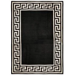 Jonathan Adler Greek Key Border Reversible Peruvian Flat Weave Rug