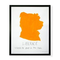 Jonathan Adler Painting Carter Kustera Custom Silhouette And Text Portrait 12 X 9