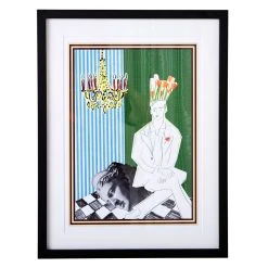 Jonathan Adler Luke Edward Hall "Edmund With Flowers And A Chandelier"