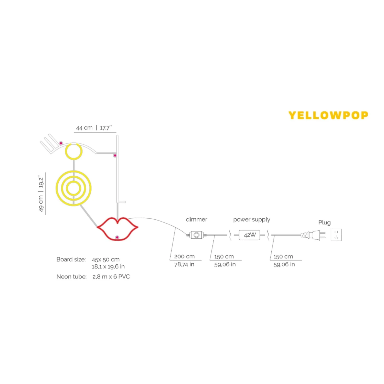 madame_measurement_b47531f9-607c-411b-b950-464a5b40e79d.jpg Jonathan Adler Madame, LED Neon Sign
