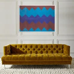 Jonathan Adler Print Paule Marrot Blue Brown 4 Jonathan Adler Print Paule Marrot Blue Brown