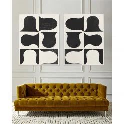 Jonathan Adler Paule Marrot, Black & White Abstract 2, 2 Print