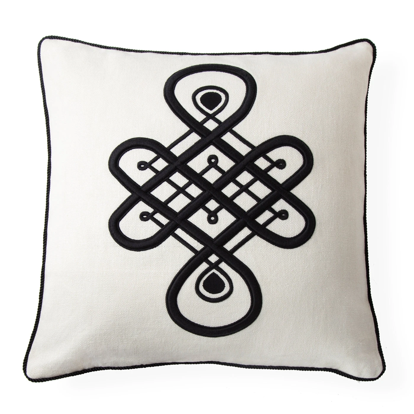 maxime_emblem_pillow_white_a.jpg Jonathan Adler All Décor Maxime Emblem Pillow